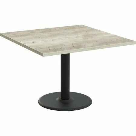 SPECIAL-T Table, Square, 36inx36inx29in, Black Base/Aged Driftwood Top SCTCANT23636BAD